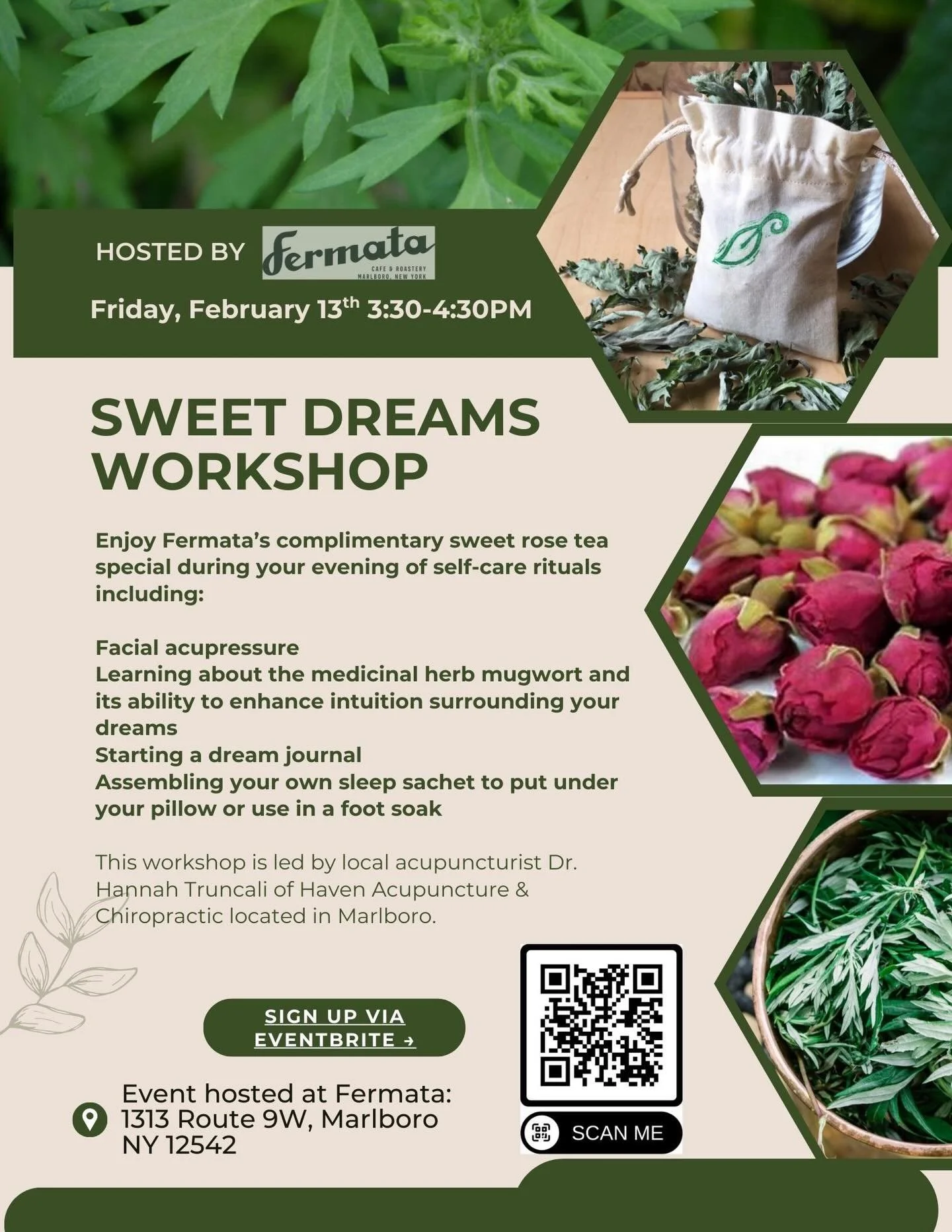 Next Friday 🌱Link for tickets in bio! 

#meetmeinmarlborough #mugwort #sweetdreams #ritual #acupressure