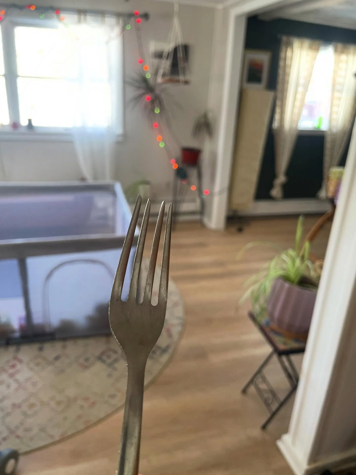 Throw out the effed up fork.

Scarcity mindset keeps us holding on to things that are less than ideal or straight up not working. 

Holding onto it all, whatever it is (tangible or intangible) takes up a lot of space. Clear out the junk and clutter t