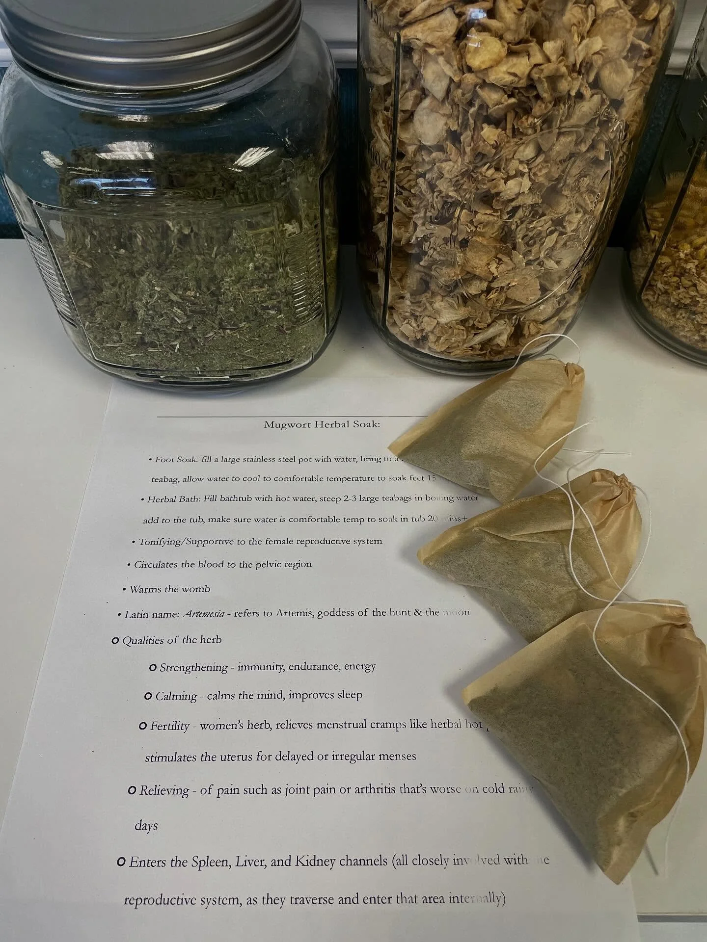 Have you ever experienced &ldquo;period flu?&rdquo; Not the actual flu but severe period pain that comes with body aches, fatigue, nausea, chills, etc? 
Putting together an herbal soak for a patient to help relieve these types of symptoms - can be us