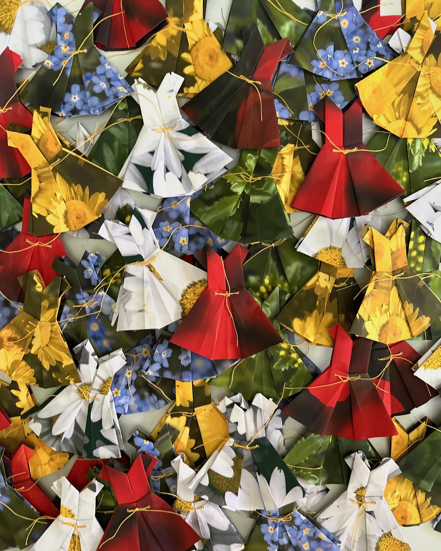 180 little paper dresses. 10 times 18. 10 times chai - our Jewish symbol of life.
On this day that would be her 87th birthday - my mother&rsquo;s garden continues to bloom and to grow.
We are all our mothers&rsquo; gardens.
We honor. We remember. We 