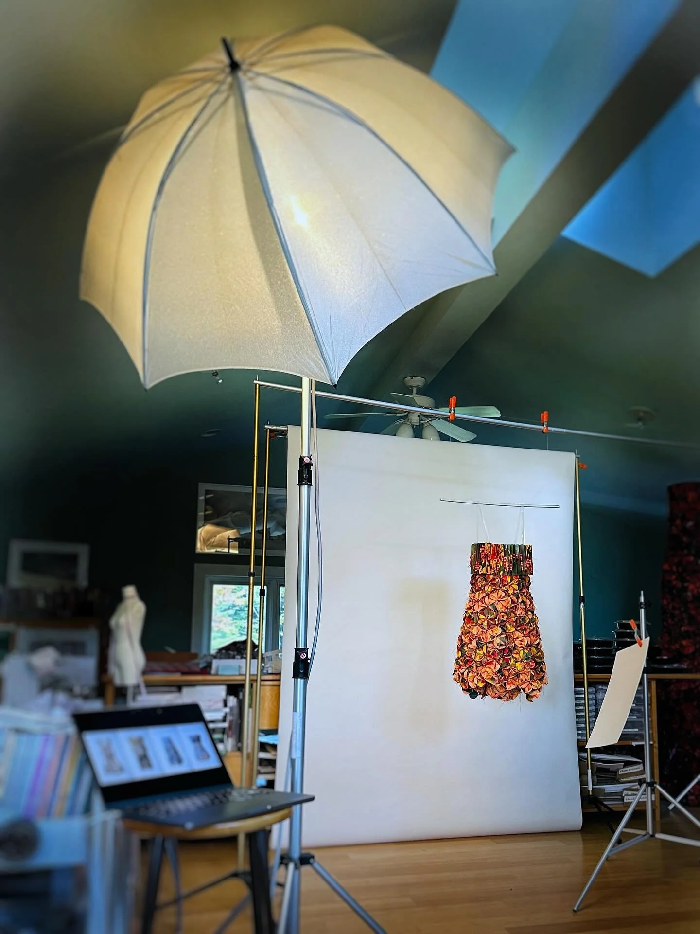 Fun day setting up and photographing some of my most recent work: &lsquo;My Four Questions&rsquo;. Informed - always - by the ephemeral flowers in my mother&rsquo;s garden, these four pieces embody summer&rsquo;s color.

Thank-you @paulrogers.vermont