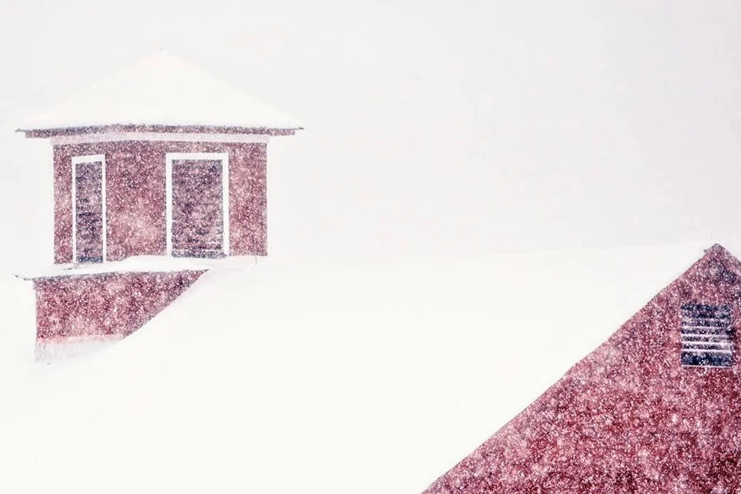 Simple shapes and color&hellip;in a palette of winter white.

#fineartphotography #snowstorm2026 #architecturalphotography a#abstractart #abstractartphotography #vermontart #vermontartist #winter #winterphotography