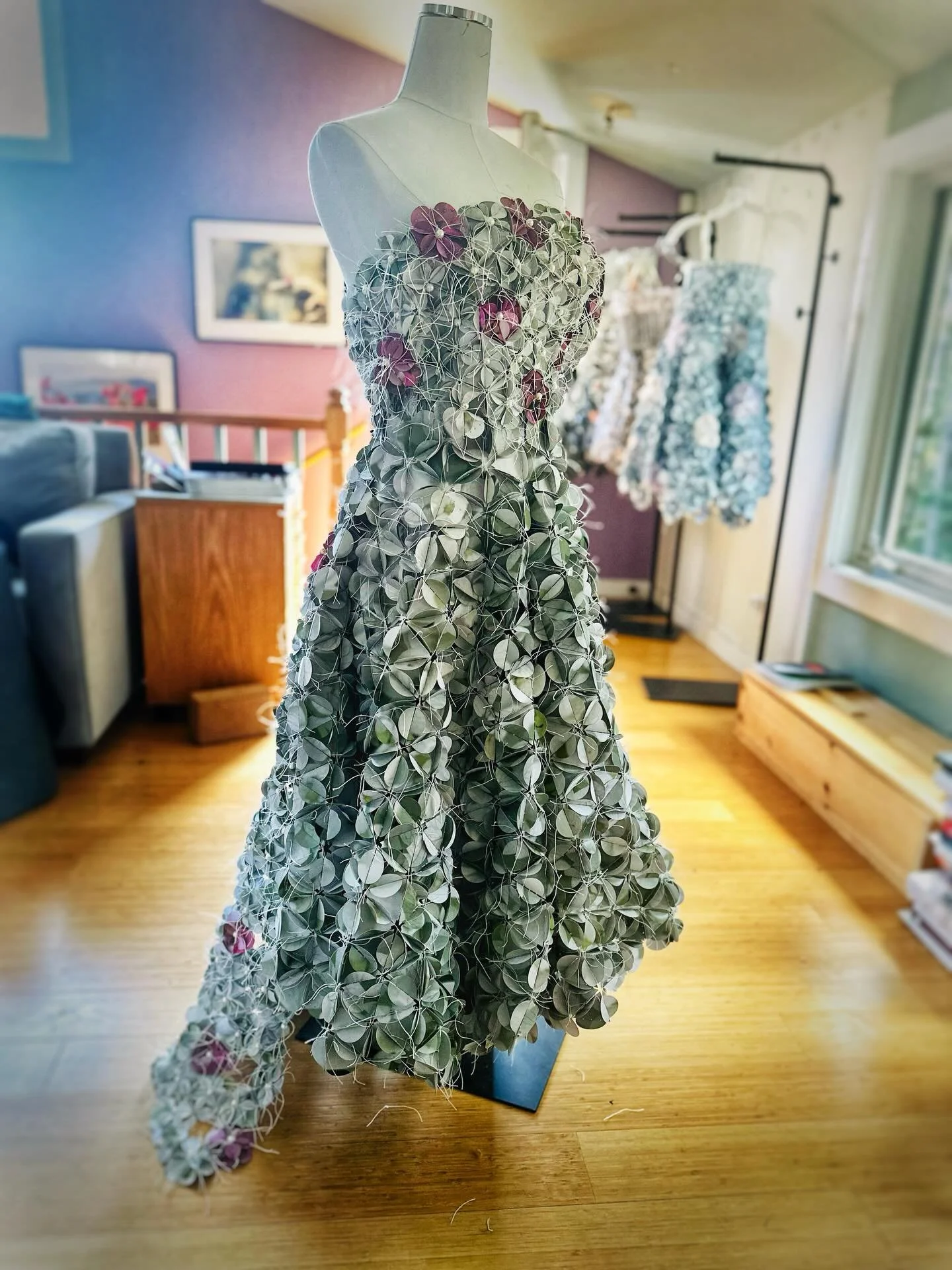 Never intended to get into the art of dressmaking and design when I began my deep dive into paper sculpture.

And - here I am.

It&rsquo;s been a lot of trial and error getting the bodice just right. For now - I&rsquo;m calling this part almost compl