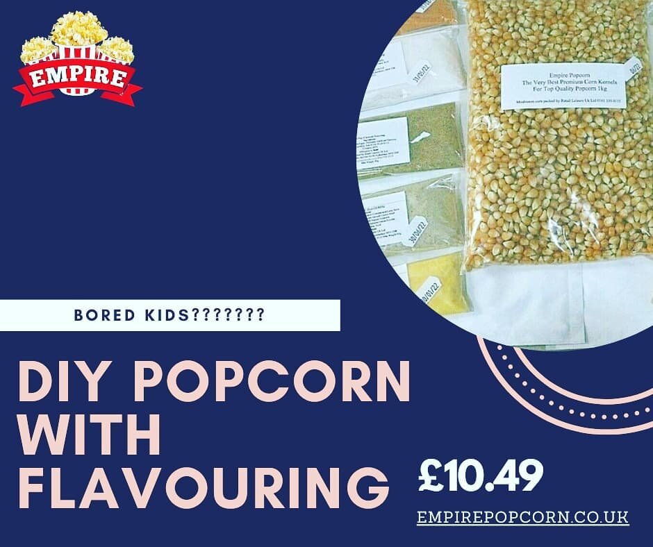 Check out empirepopcorn.co.uk for our fantastic home cinema packs. Kids love having a go at making their own!