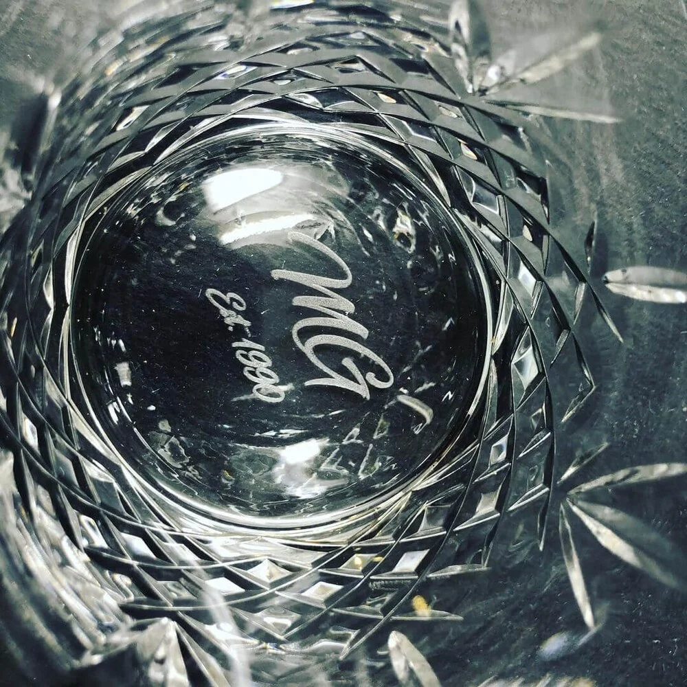 Precision Glass Engraving Hatton Garden, London — Laser Engraving Service