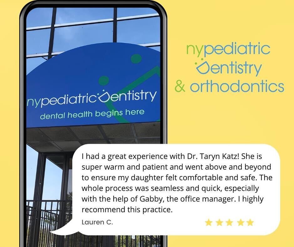 ⭐️⭐️⭐️⭐️⭐️ Thank you for this amazing review! #pediatricdentist #orthodontics #ryebrook