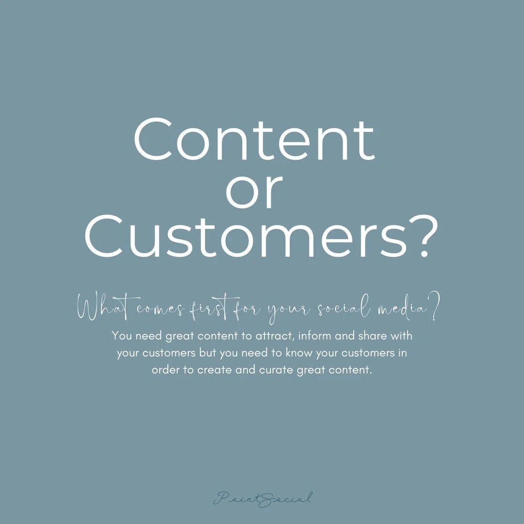 You've all heard the proverbial 'What comes first, the chicken or the egg?'

But what comes first for your social media? 
Content or your customers?

You need great content to attract, inform and share with your customers but you need to know your cu