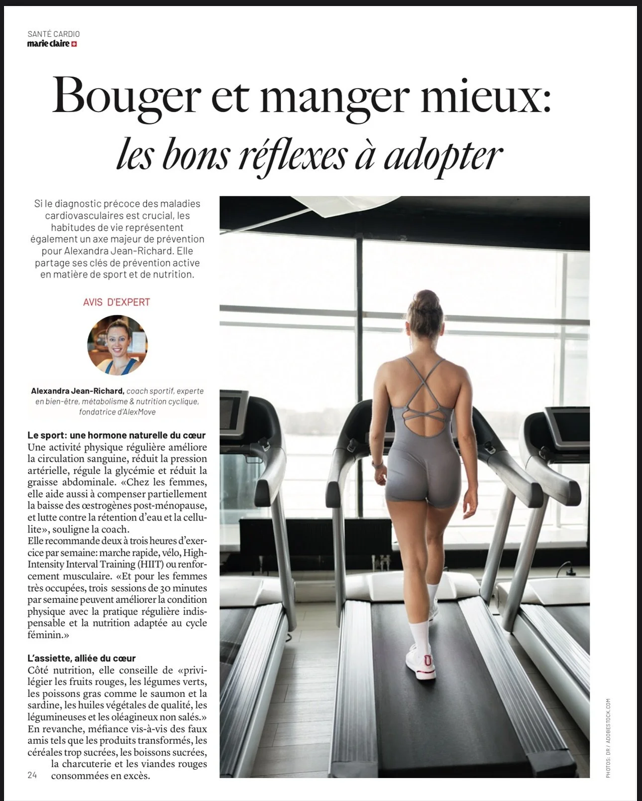 ✨ Merci &agrave; @marieclairesuisse et @_melina_ pour cette mise en lumi&egrave;re ✨

Si le diagnostic pr&eacute;coce des maladies cardiovasculaires est essentiel, les habitudes de vie &ndash; sport et nutrition &ndash; sont la v&eacute;ritable cl&ea
