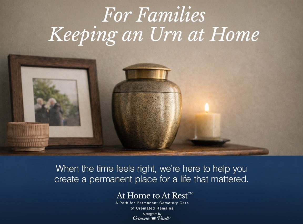 Keeping an Urn at home - Crowne Vault - At Home to At Rest