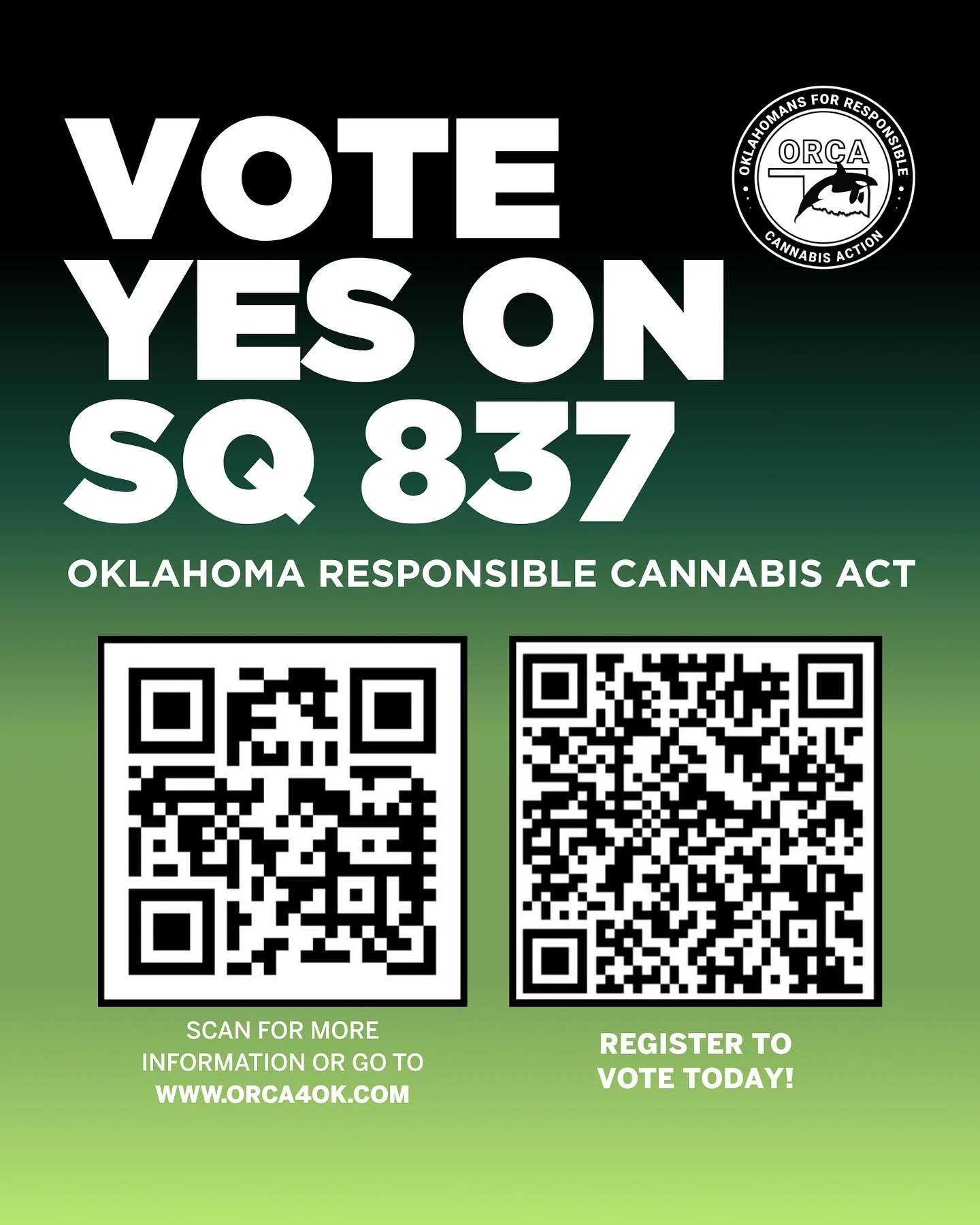 Sign the petition for SQ 837 today at any @seedtulsa location &amp; stand up for Oklahoma patients. This bill means real protections &amp; permanent rights for patients, free medical cards for veterans, &amp; zero excise tax for medical card holders.