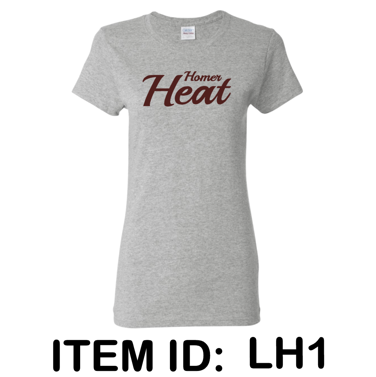 $18 Gildan - Women's Heavy Cotton™ T-Shirt - 5000L Color Shown:  Sport Grey 
  Spec Sheet  📏