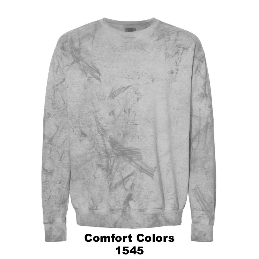 $46 Unisex Colorblast™ Crewneck Sweatshirt Color Shown:  Smoke 
  Spec Sheet  📏