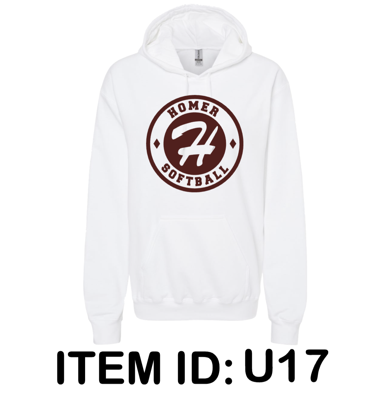 $43 Gildan - Unisex Softstyle® Midweight Hooded Sweatshirt - SF500 Color Shown: White 
  Spec Sheet  📏