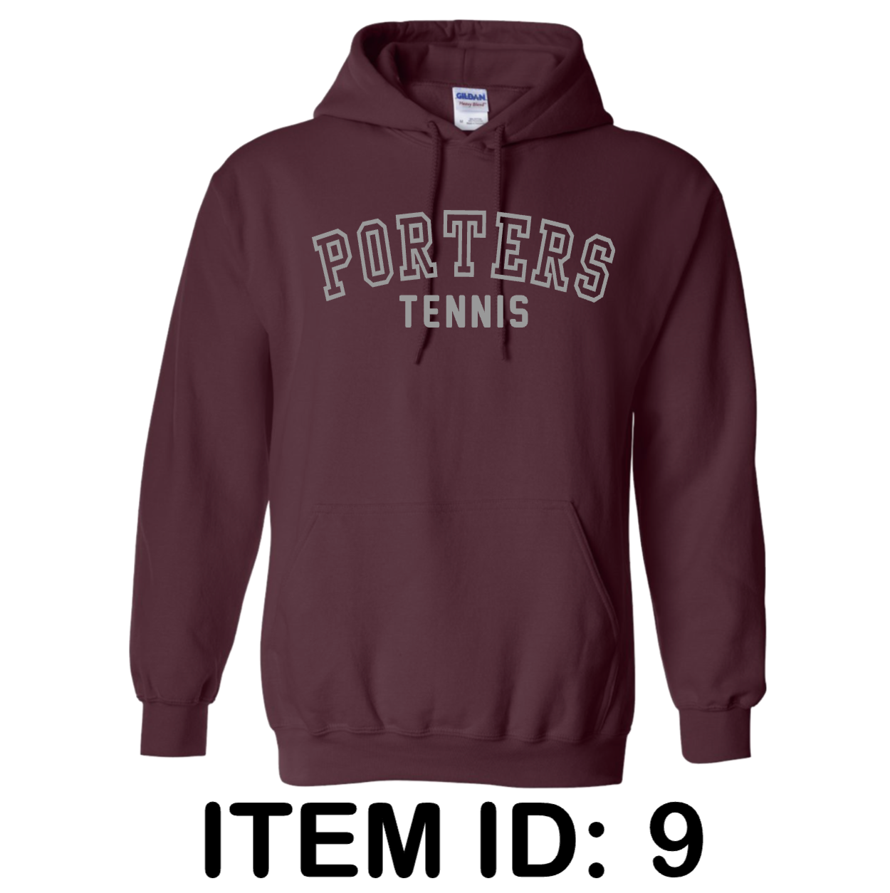 $36 Gildan Unisex Heavy Blend™ Hooded Sweatshirt - 18500 Color Shown:  Maroon 
  Spec Sheet  📏