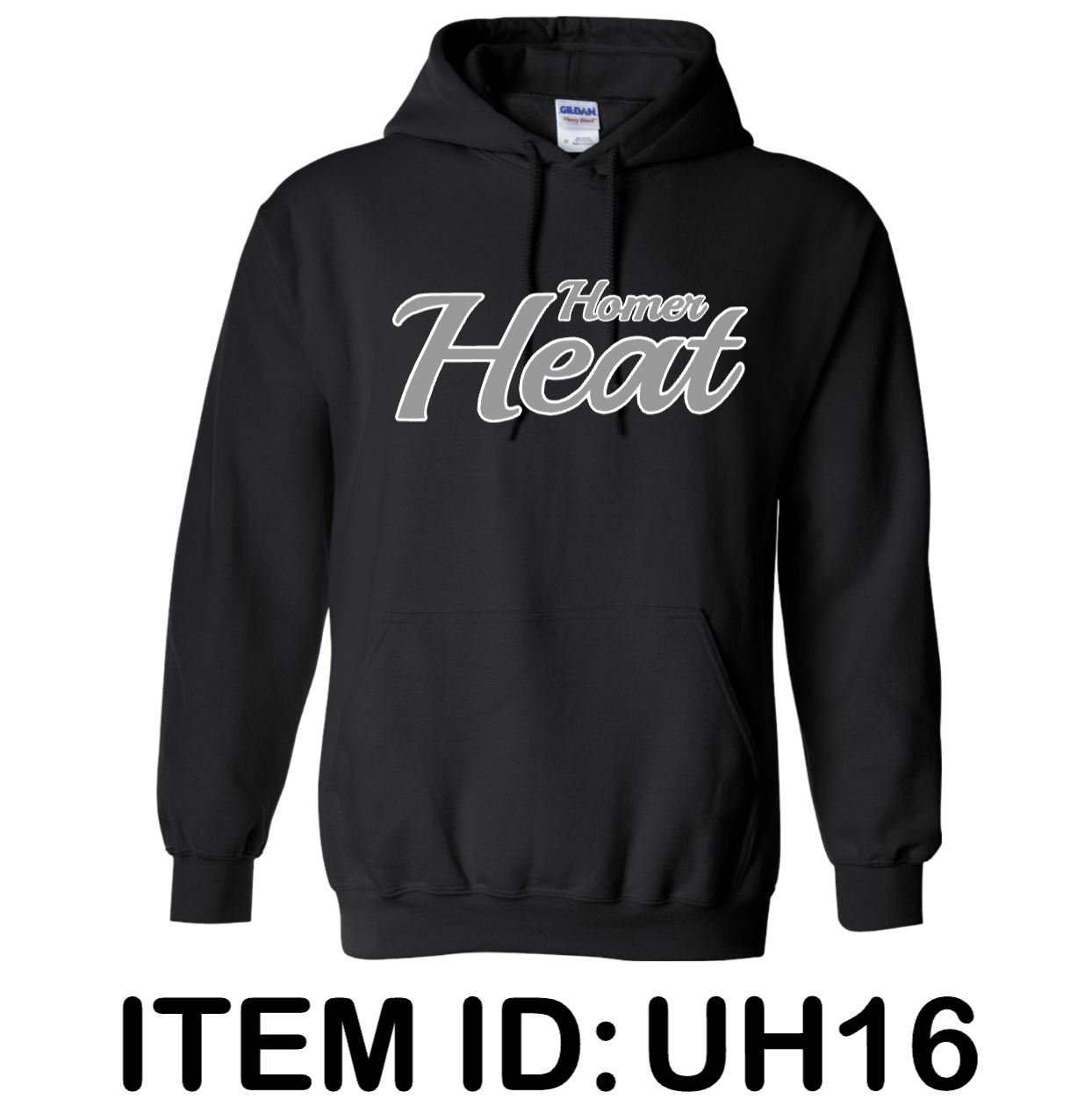 $39 Gildan - Unisex Heavy Blend™ Hooded Sweatshirt - 18500 Color Shown:  Black 
  Spec Sheet  📏