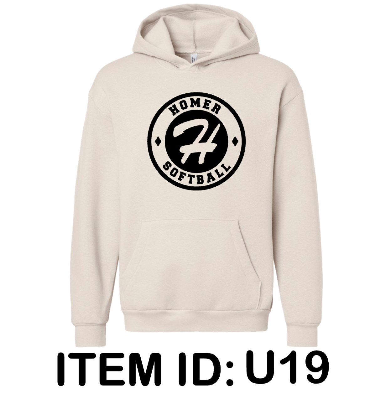 $43 American Apparel - Unisex ReFlex Fleece Hoodie Sweatshirt - RF498 Color Shown:  Bone 
  Spec Sheet  📏