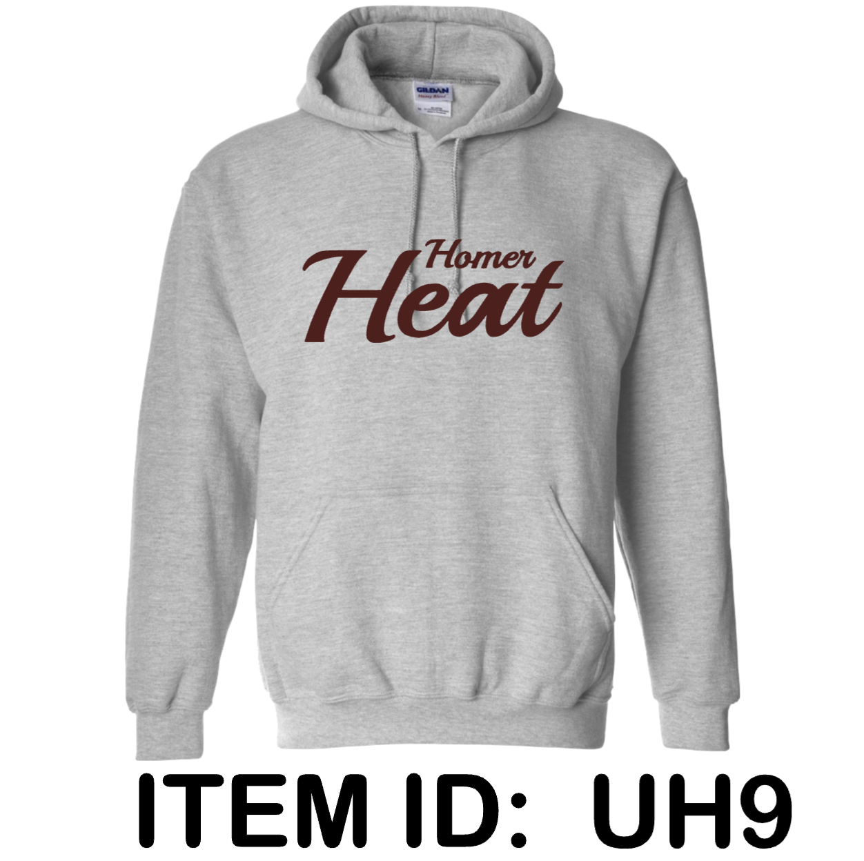 $39 Gildan - Unisex Heavy Blend™ Hooded Sweatshirt - 18500 Color Shown:  Sport Grey 
  Spec Sheet  📏
