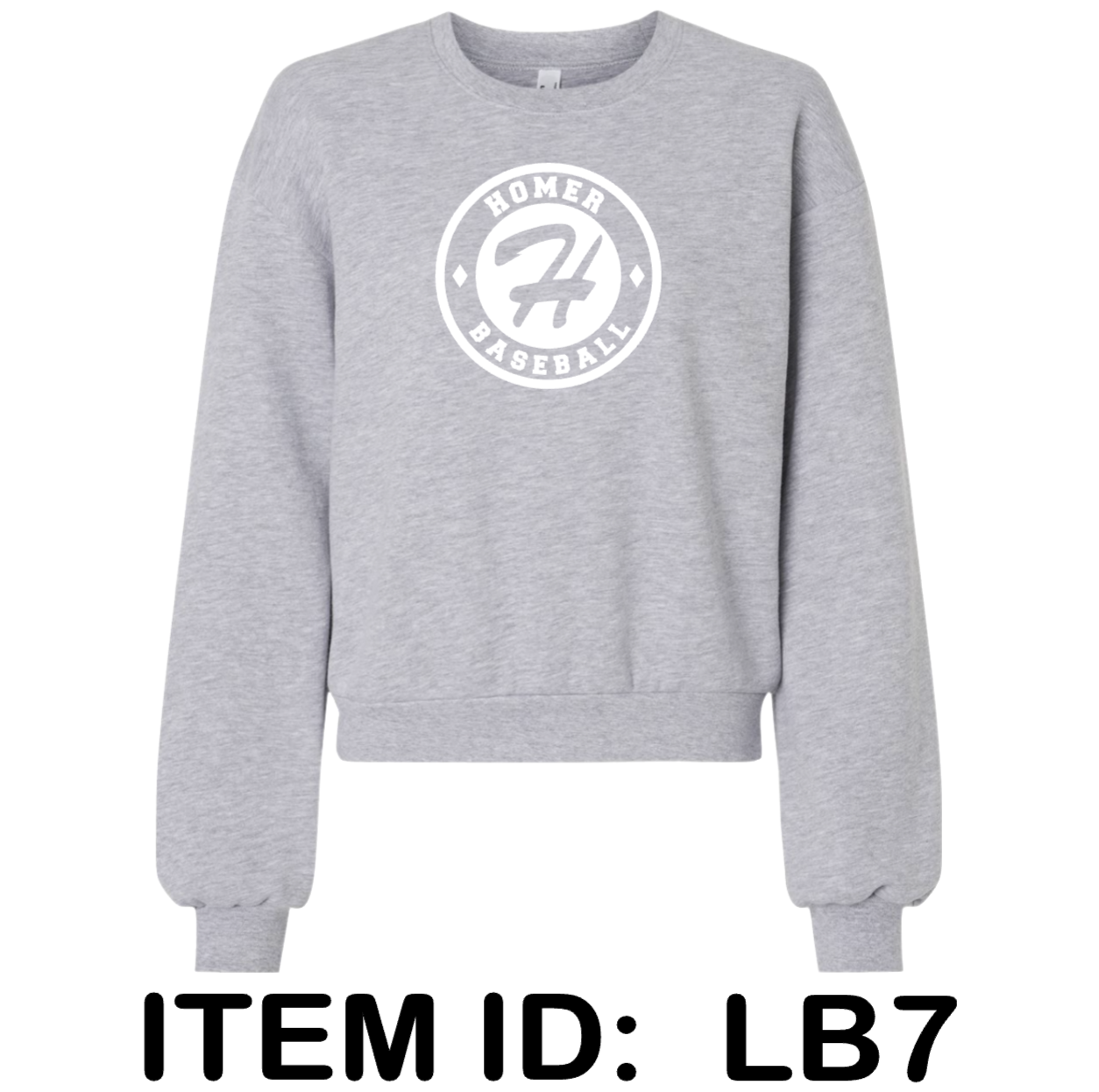 $45 American Apparel - Women's ReFlex Fleece Crewneck Sweatshirt - RF494 Color Shown:  Heather Grey 
  Spec Sheet  📏