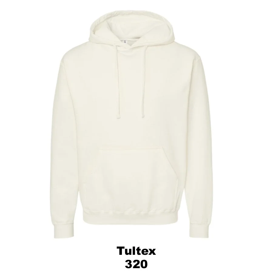 $36 Unisex Fleece Hooded Sweatshirt Color Shown: Natural 
  Spec Sheet  📏