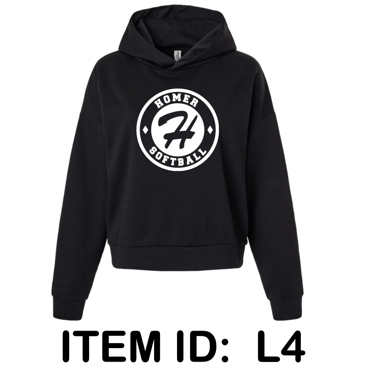 $46 Independent Trading Company - Women's California Wave Wash Sunday Hooded Sweatshirt - PRM2600 Color Shown:  Black 
  Spec Sheet  📏
