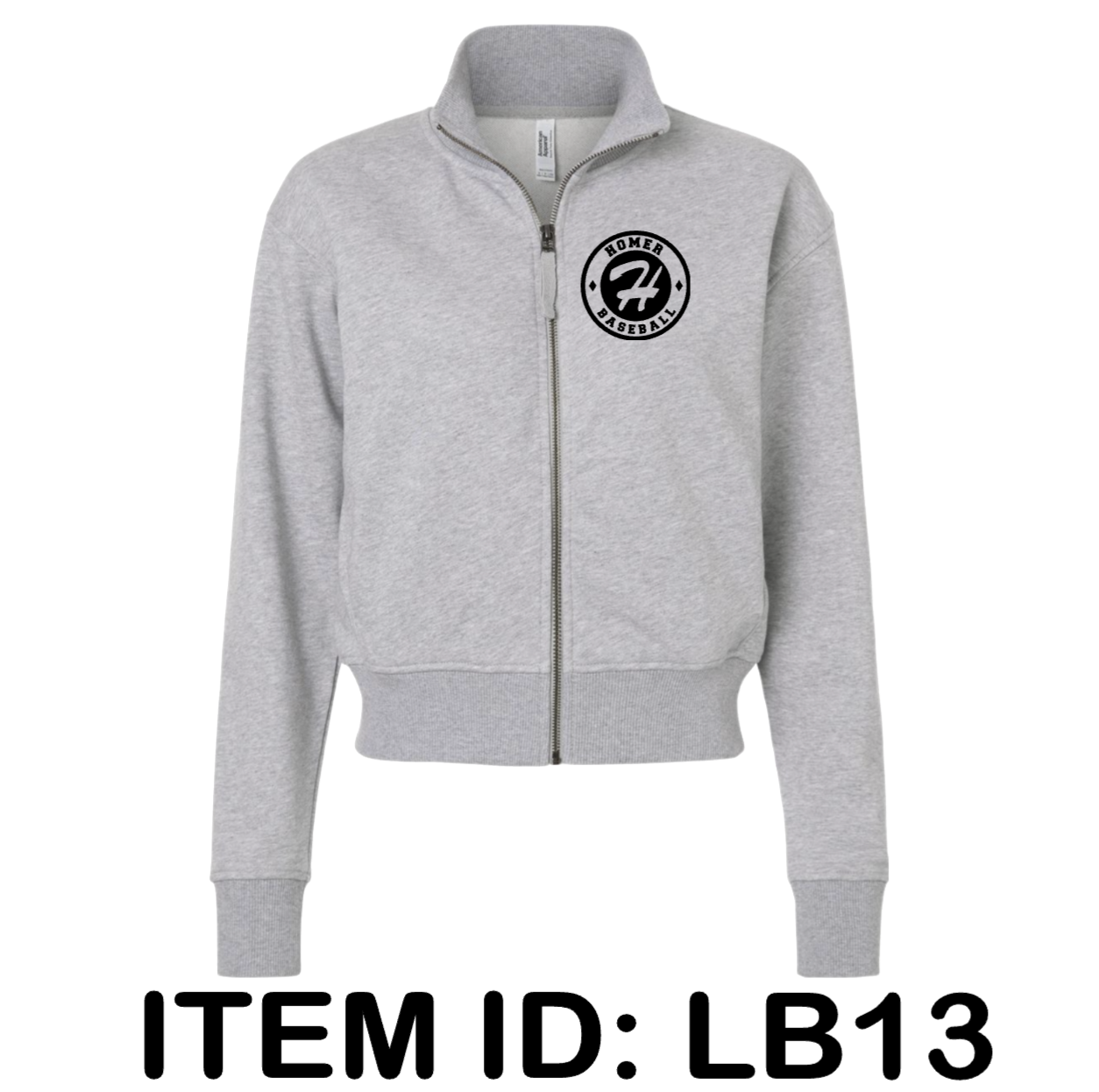 $48 American Apparel - Women's French Terry Full-Zip Jacket - FTJ00 Color Shown:  Heather Grey 
  Spec Sheet  📏
