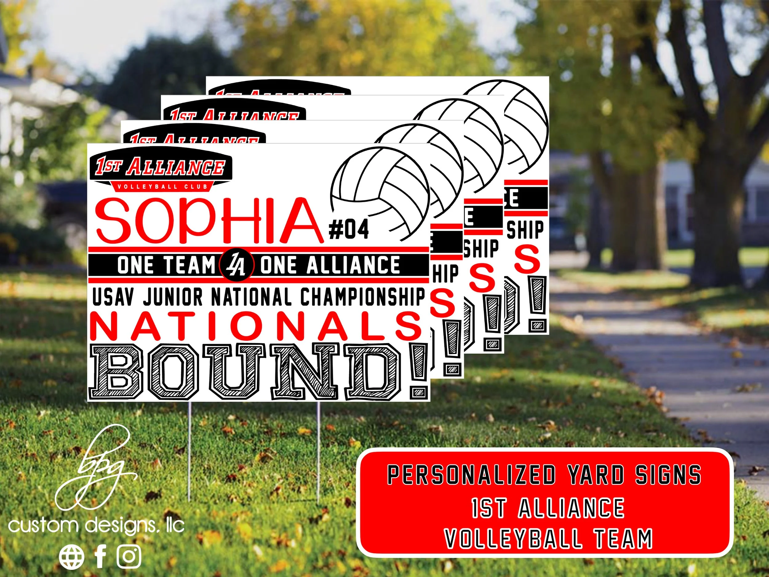 One Team Alliance Custom Yard Signs.jpeg