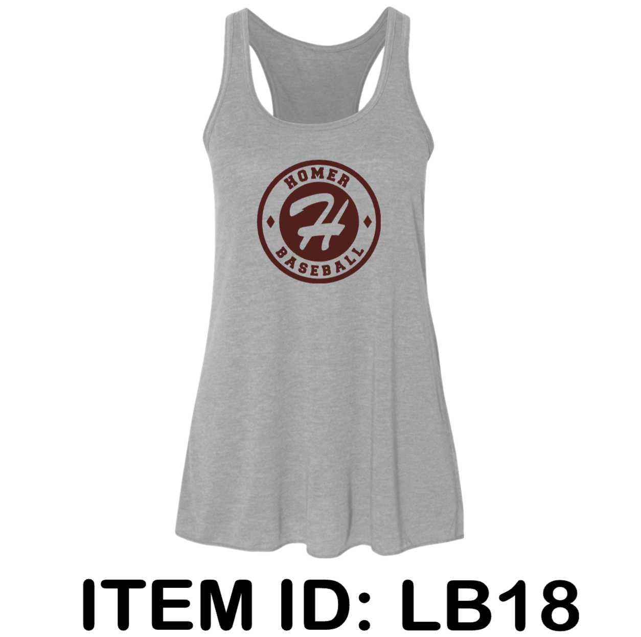 $23 Bella + Canvas - Women's Flowy Racerback Tank - 8800 Color Shown:  Athletic Heather 
  Spec Sheet  📏