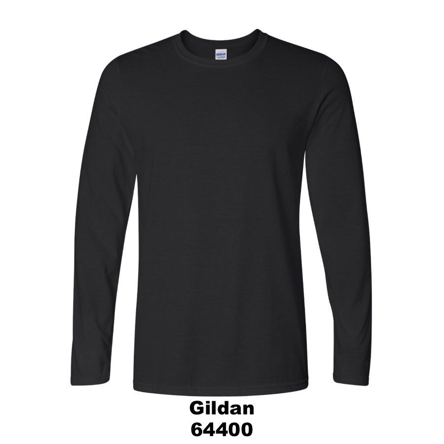 $24 Unisex Softstyle® Long Sleeve T-Shirt Color Shown: Black 
  Spec Sheet  📏