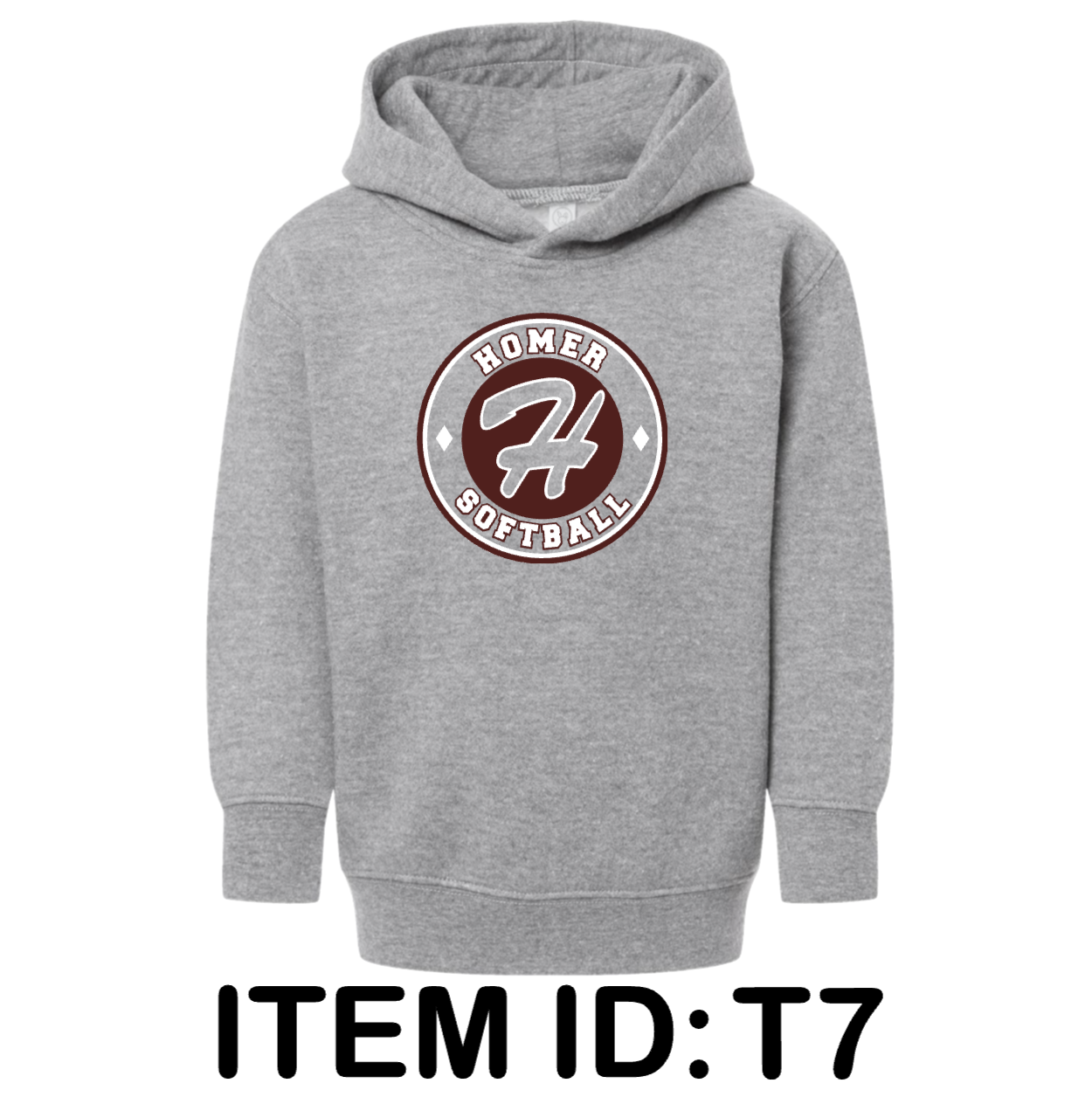 $22 Rabbit Skins - Toddler Pullover Fleece Hoodie - 3326 Color Shown:  Heather 
  Spec Sheet  📏