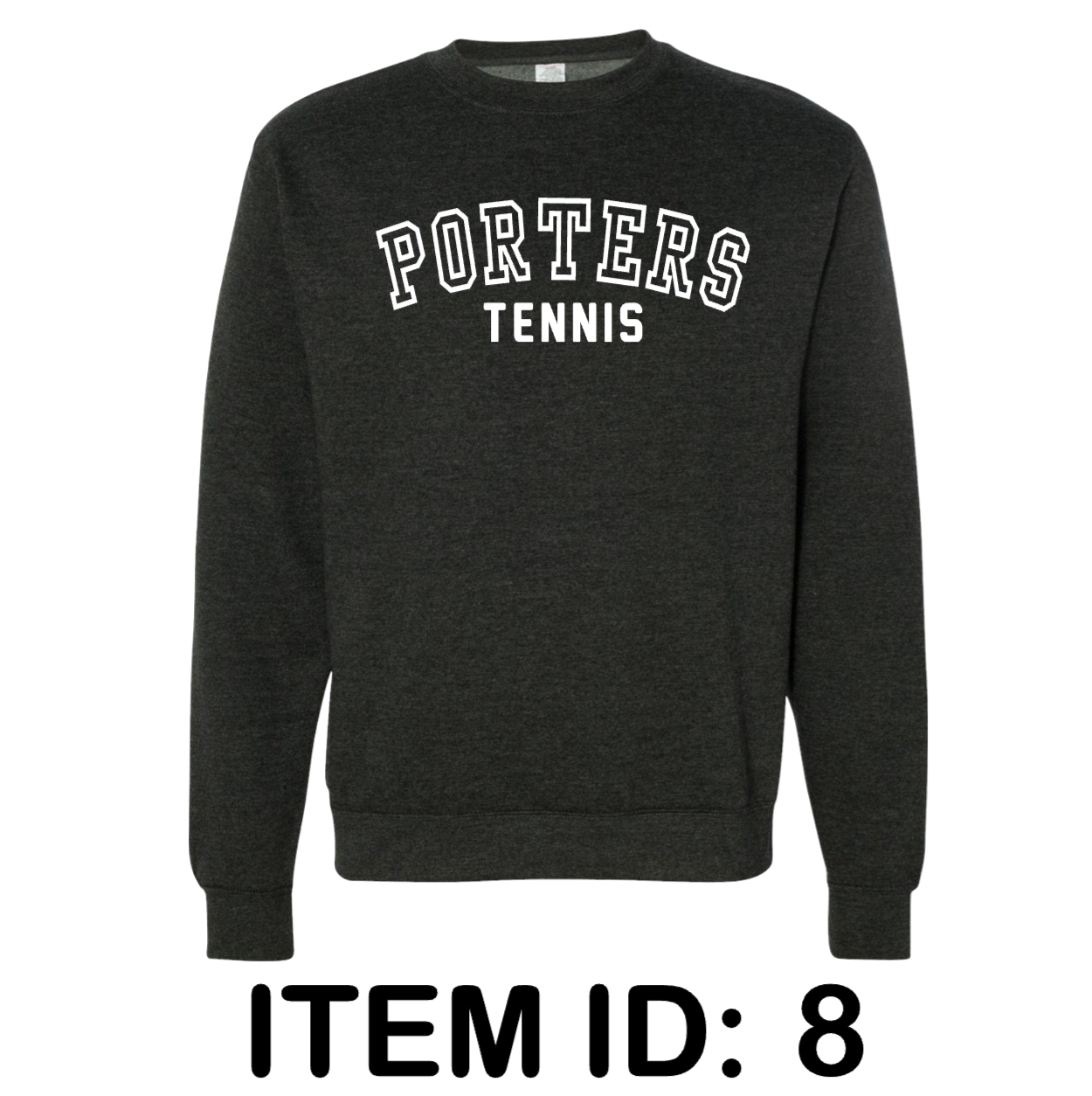 $38 Independent Trading Co. Unisex Midweight Crewneck Sweatshirt SS3000 Color Shown: Charcoal Heather 
  Spec Sheet  📏