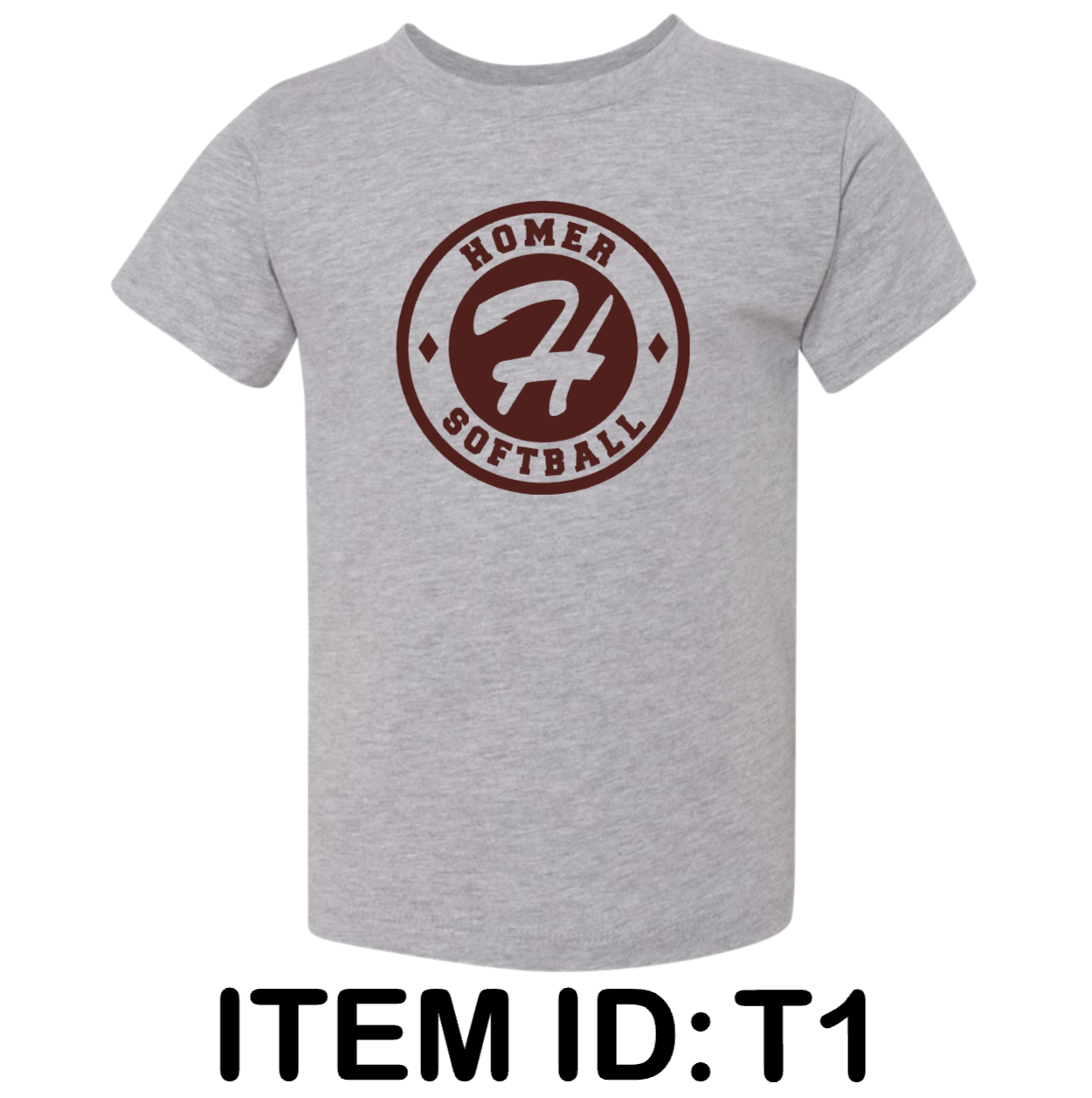 $15 Bella + Canvas - Toddler Jersey Tee - 3001T Color Shown:  Athletic Heather 
  Spec Sheet  📏