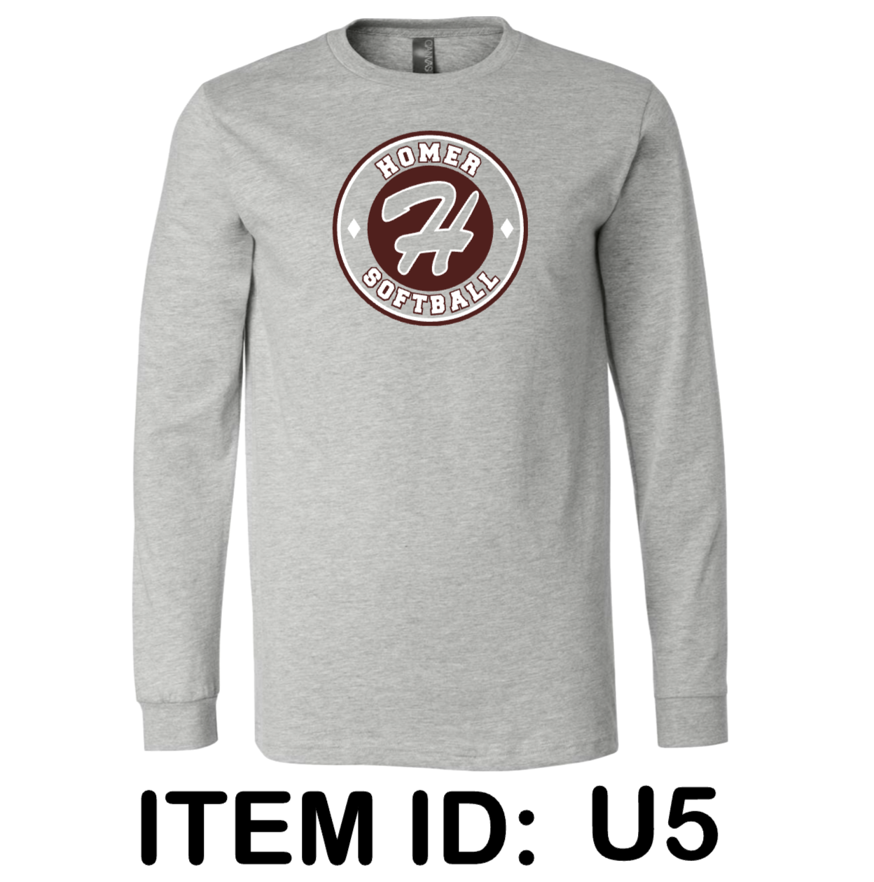 $25  Bella + Canvas - Heather CVC Long Sleeve Tee - 3501CVC Color Shown:  Heather Grey 
  Spec Sheet  📏