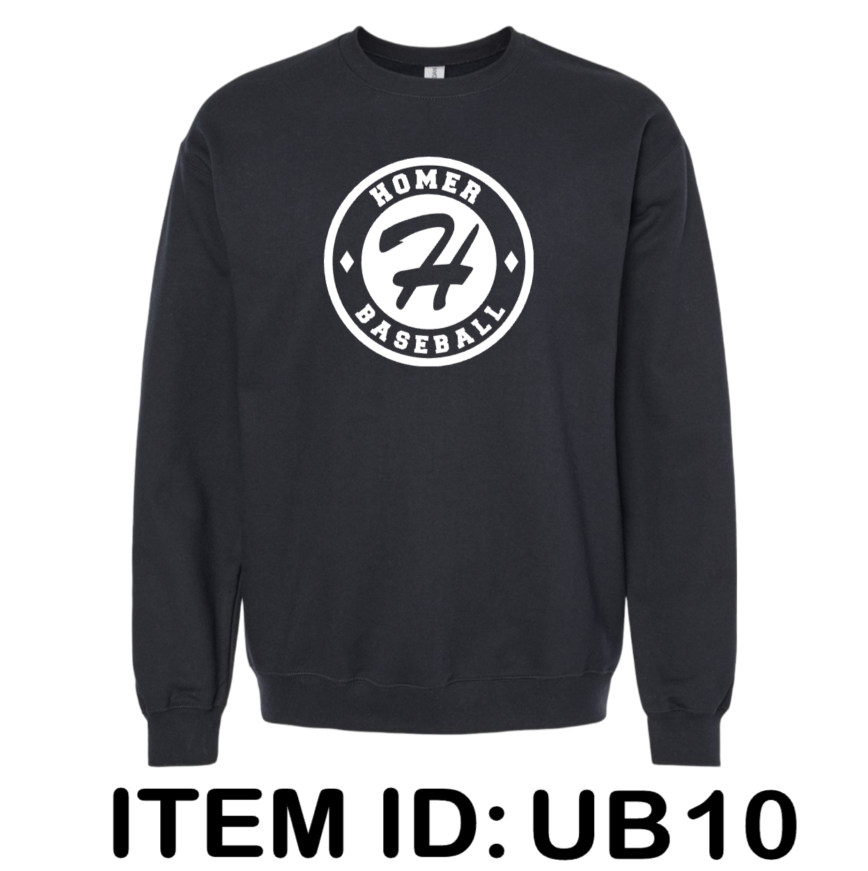 $40 Gildan - Unisex Softstyle® Midweight Crewneck Sweatshirt - SF000 Color Shown:  Black 
  Spec Sheet  📏