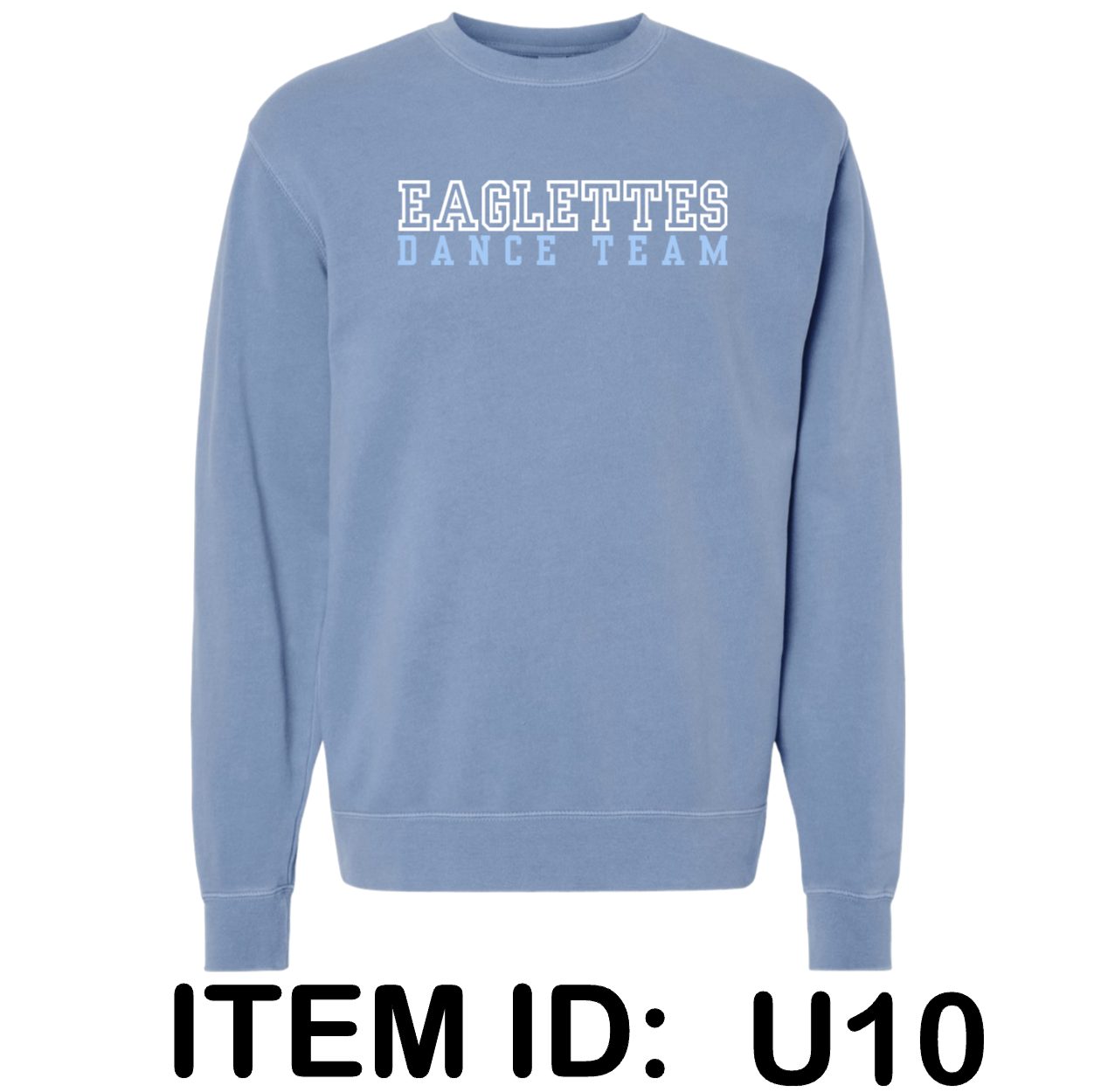 $45 Independent Trading Co. - Unisex Midweight Pigment-Dyed Crewneck Sweatshirt - PRM3500 Color Shown:  Pigment Light Blue 
  Spec Sheet  📏