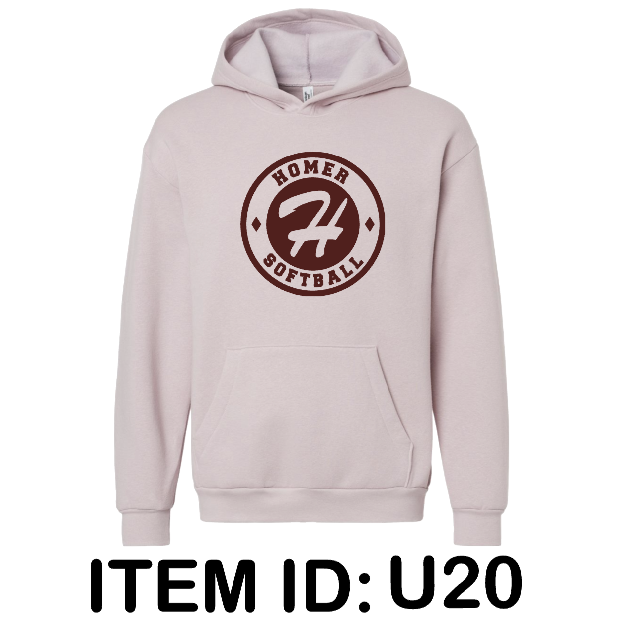 $43 American Apparel - Unisex ReFlex Fleece Hoodie Sweatshirt - RF498 Color Shown:  Blush 
  Spec Sheet  📏