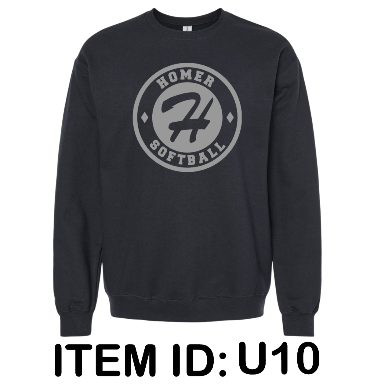 $40 Gildan - Unisex Softstyle® Midweight Crewneck Sweatshirt - SF000 Color Shown:  Black 
  Spec Sheet  📏