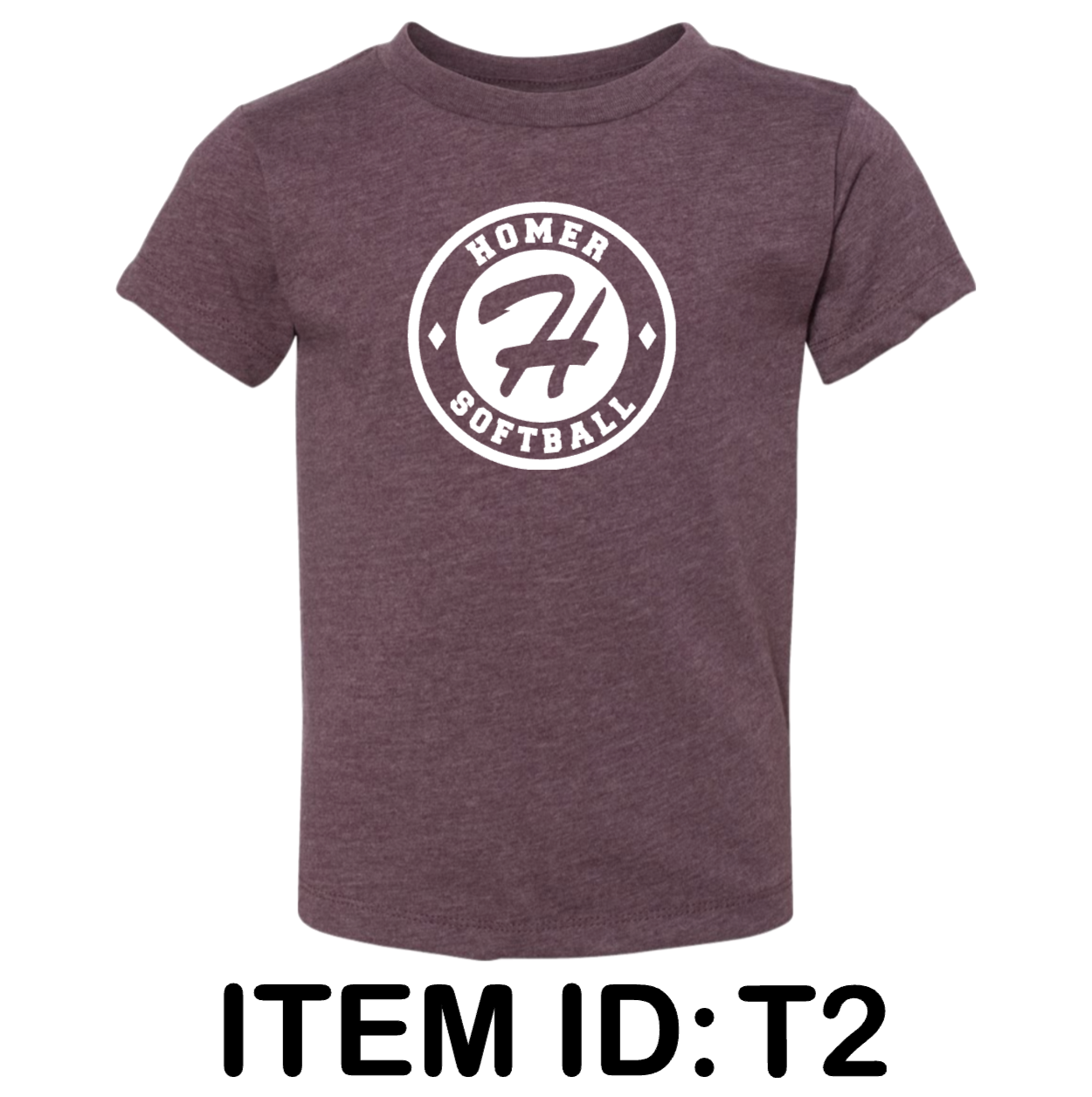 $15 Bella + Canvas - Toddler Jersey Tee - 3001T Color Shown:  Heather Maroon 
  Spec Sheet  📏