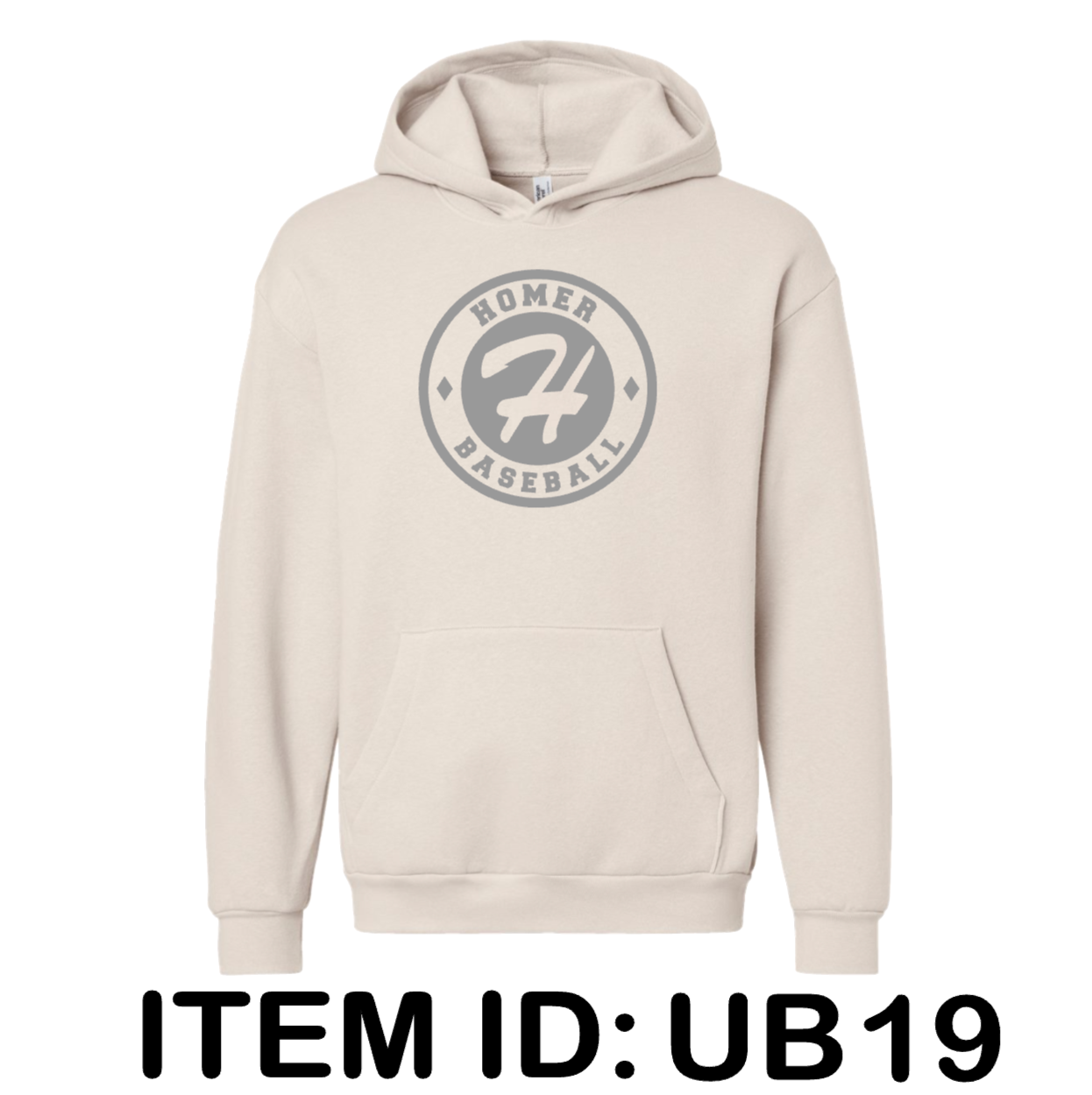 $43 American Apparel - Unisex ReFlex Fleece Hoodie Sweatshirt - RF498 Color Shown:  Bone 
  Spec Sheet  