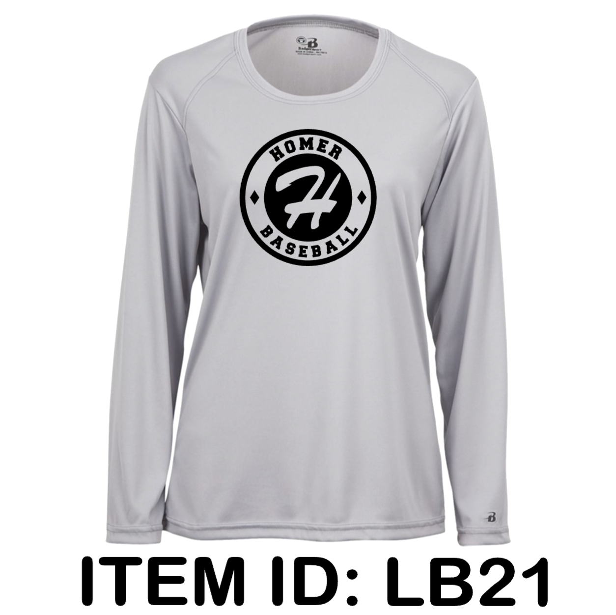 $32 Badger - Women's B-Core Performance Long Sleeve T-Shirt - 4164 Color Shown:  Silver 
  Spec Sheet  📏