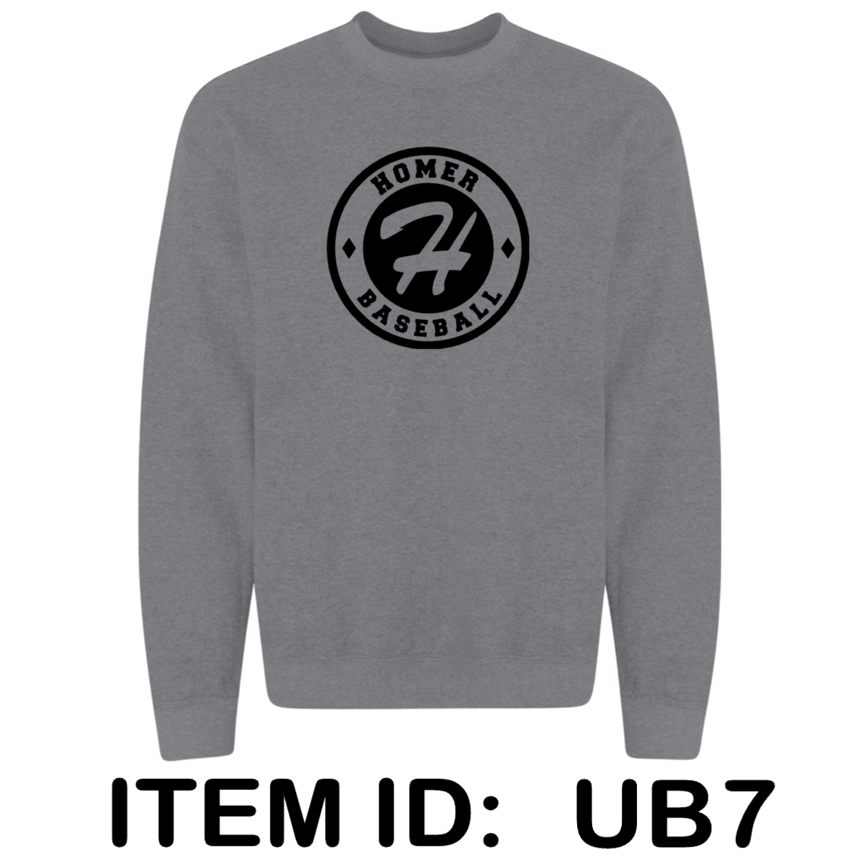 $37 Gildan - Unisex Heavy Blend™ Crewneck Sweatshirt - 18000 Color Shown:  Graphite Heather 
  Spec Sheet  📏