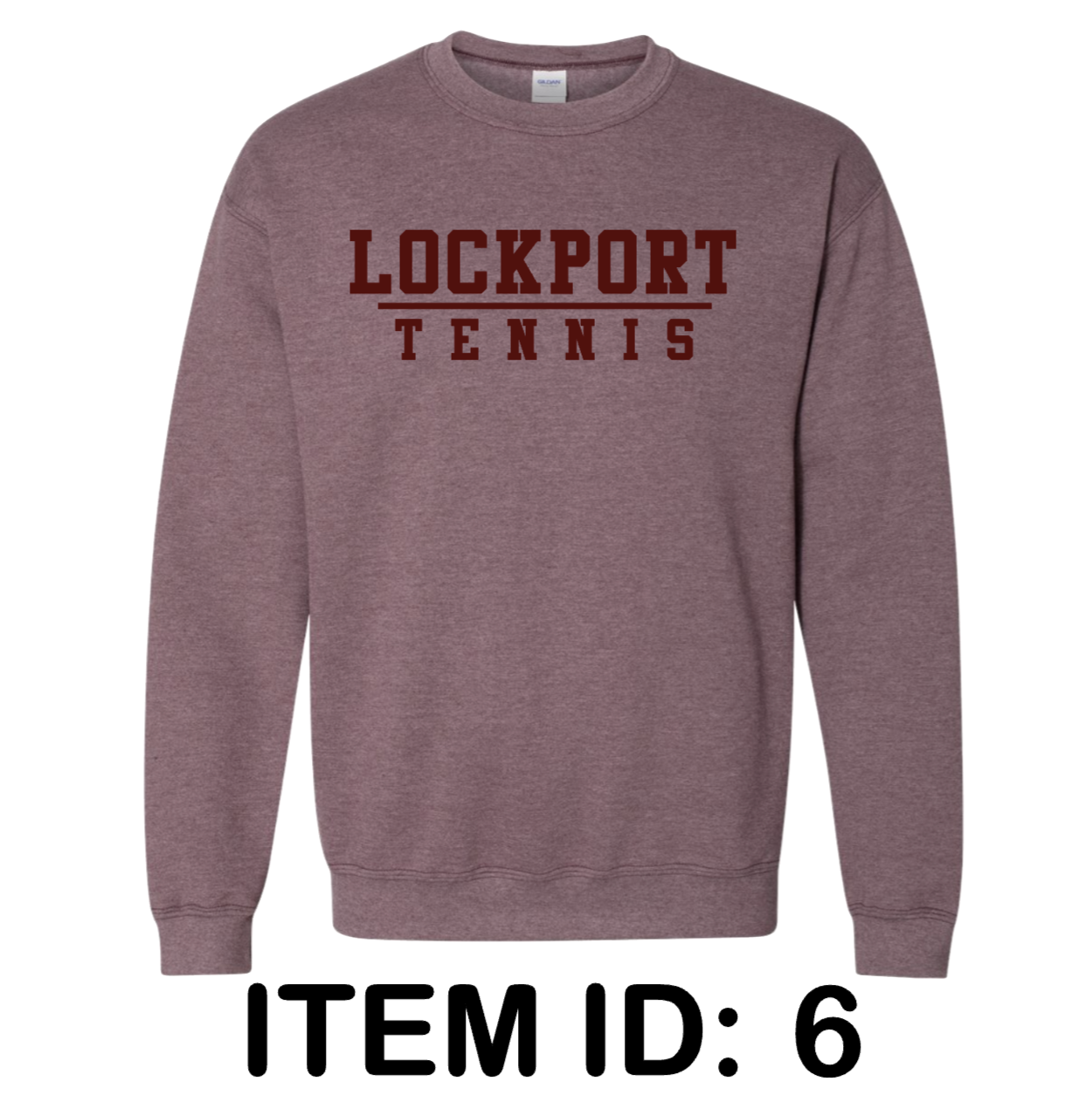 $30 Gildan Unisex Heavy Blend™ Crewneck Sweatshirt - 18000 Color Shown:  Heather Maroon 
  Spec Sheet  📏