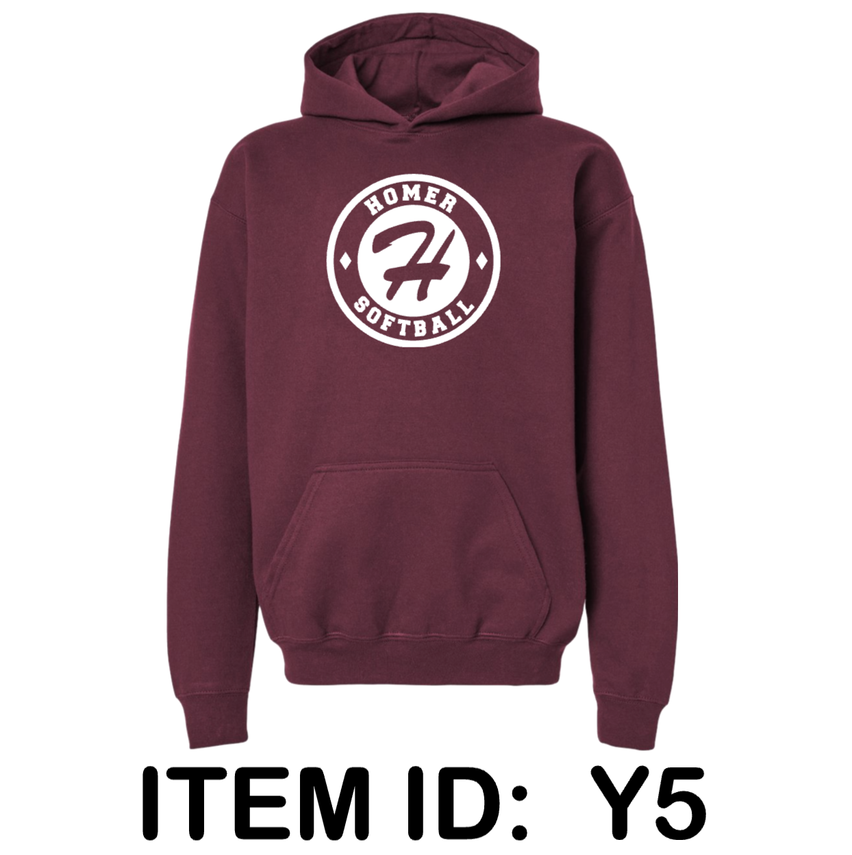 $40  Gildan - Youth Softstyle® Midweight Hooded Sweatshirt - SF500B  Color Shown:  Maroon 
  Spec Sheet  📏