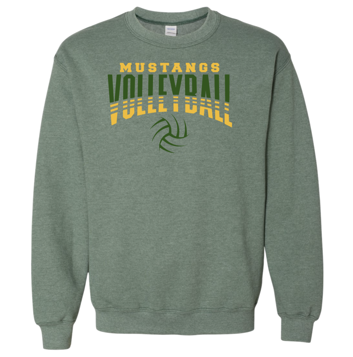    ITEM ID: U5   
   $36   
 
   
    Gildan - Unisex Heavy Blend™ Crewneck Sweatshirt - 18000 
    Color Shown: Heather Dark Green 
      Spec Sheet  📏
   
 