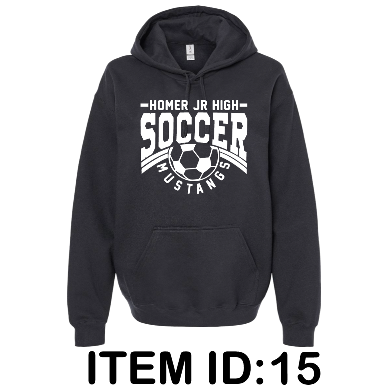 $43 Gildan - Unisex Softstyle® Midweight Hooded Sweatshirt - SF500 Color Shown: Black 
  Spec Sheet  📏