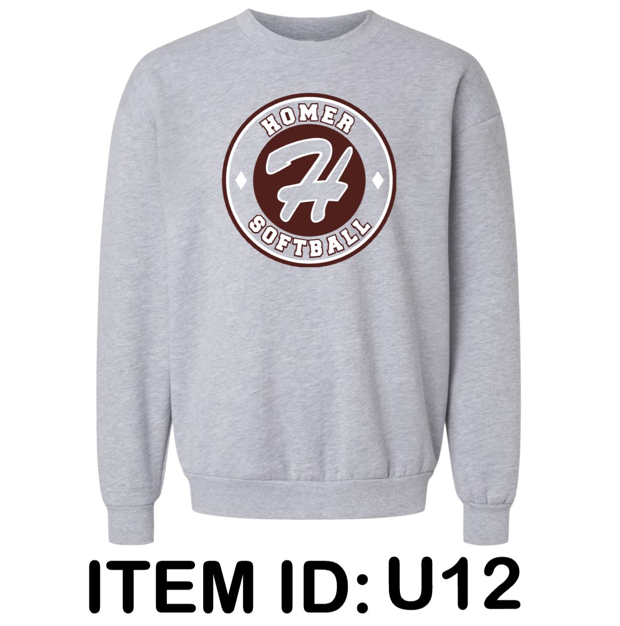 $40 American Apparel - Unisex ReFlex Fleece Crewneck Sweatshirt - RF496 Color Shown:  Heather Grey 
  Spec Sheet  📏