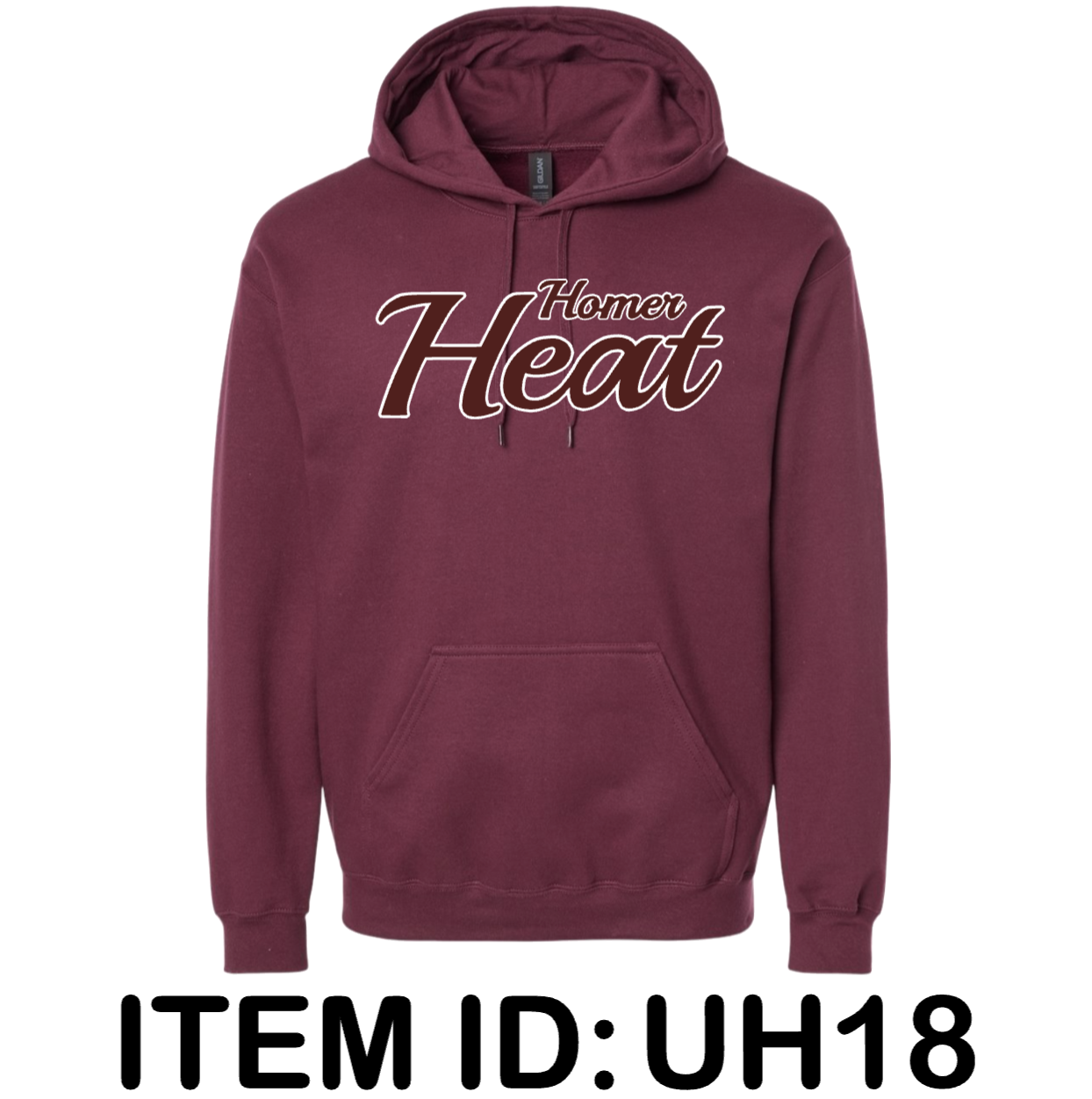 $43 Gildan - Unisex Softstyle® Midweight Hooded Sweatshirt - SF500 Color Shown: Maroon 
  Spec Sheet  📏