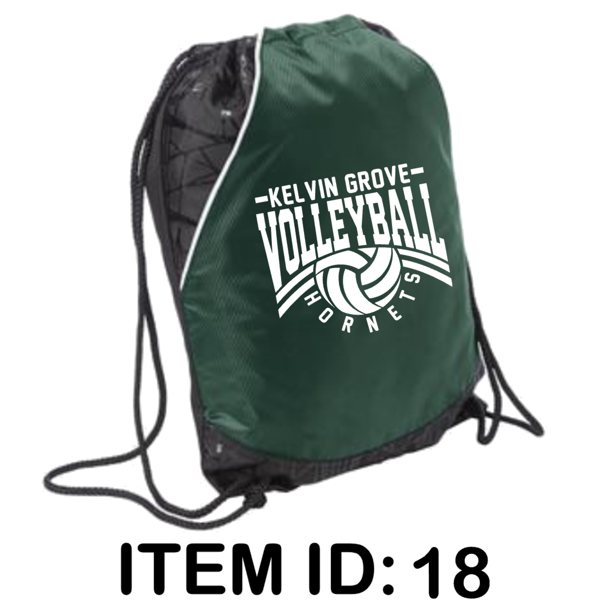 $32.  Sport-Tek Rival Cinch Pack - BST600.
Front exterior pocket with double side entry - perfect for phone storage.  Main compartment interior pocket with hook and loop closure.
Drawcord closure.  Bottom grommets for durability. 17.5"h x 13.75"w.  O