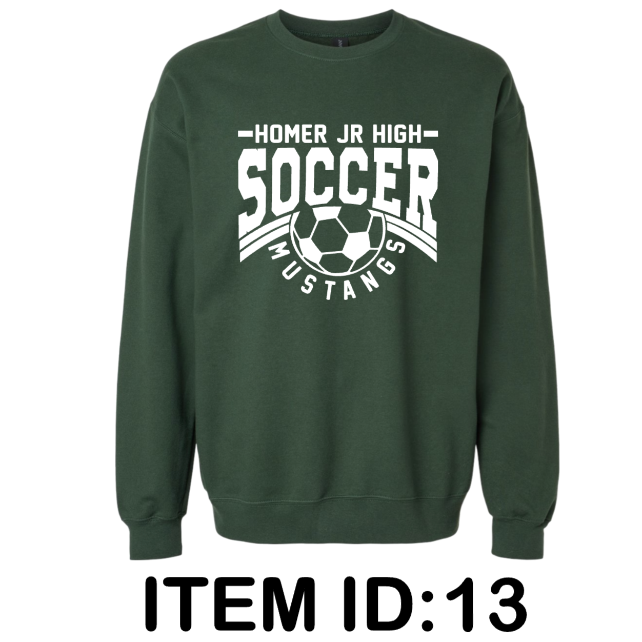 $40 Gildan - Unisex Softstyle® Midweight Crewneck Sweatshirt - SF000 Color Shown:  Forest Green 
  Spec Sheet  📏