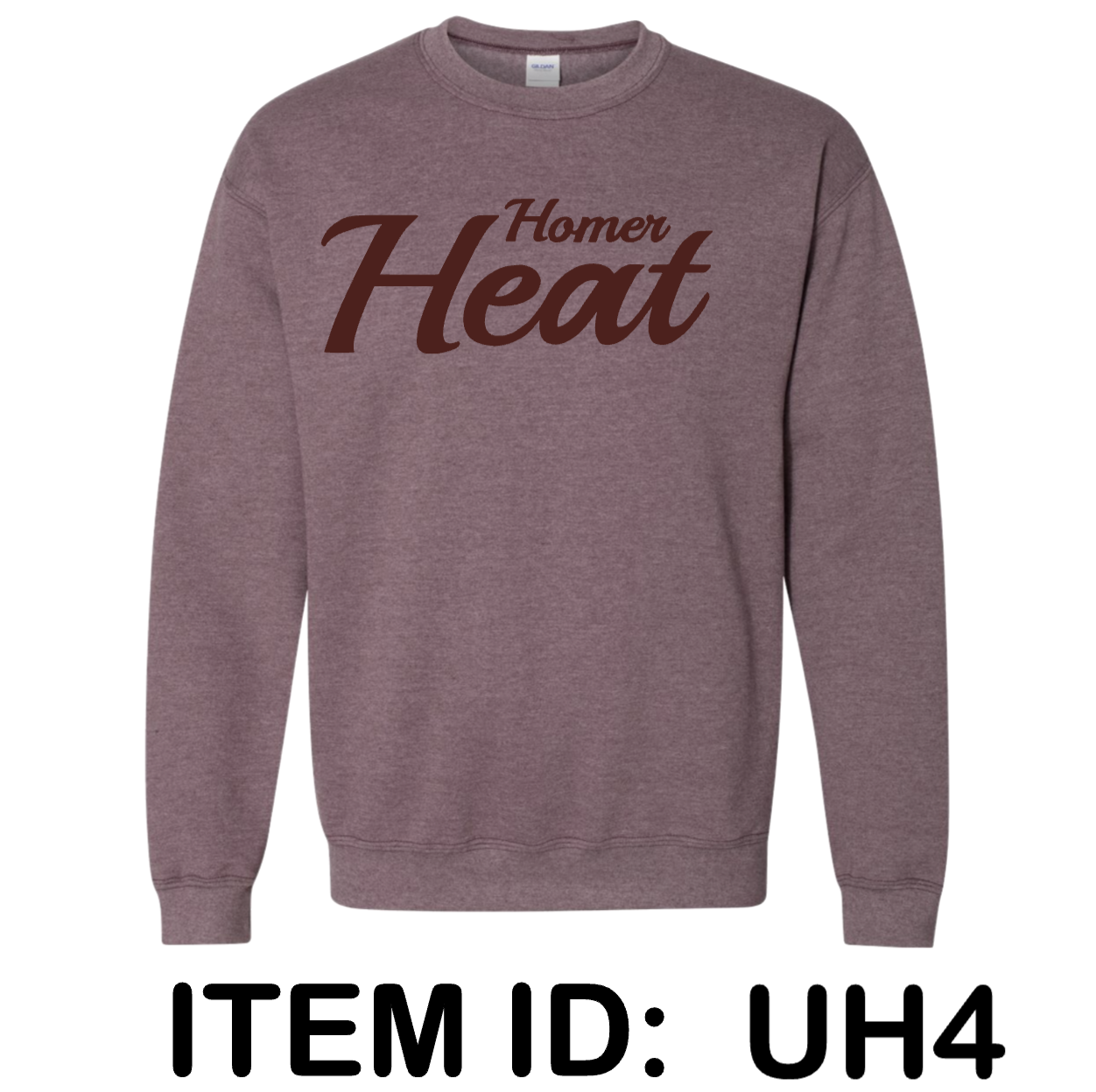 $37 Gildan - Unisex Heavy Blend™ Crewneck Sweatshirt - 18000 Color Shown:  Heather Dark Maroon 
  Spec Sheet  📏