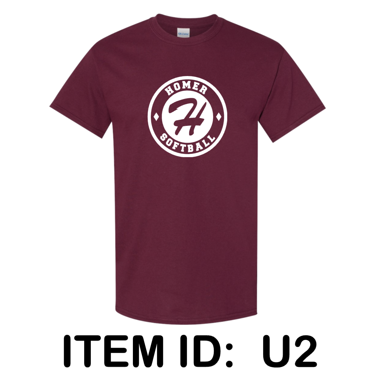 $19  Gildan - Unisex Heavy Cotton™ T-Shirt - 5000 Color Shown:  Maroon 
  Spec Sheet  📏